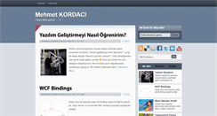 Desktop Screenshot of mehmetkordaci.com